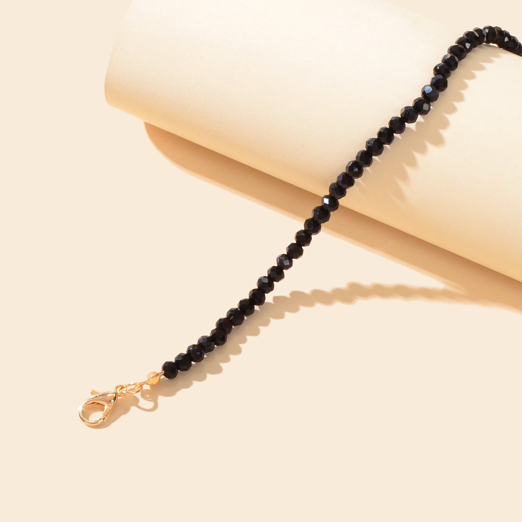 Handmade Beach Stylish Black Beads Foot Chain Anklet Bracelet Vacation Jewellery